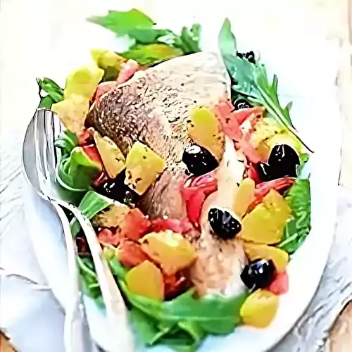 Cabillaud sauce vierge à l'orange