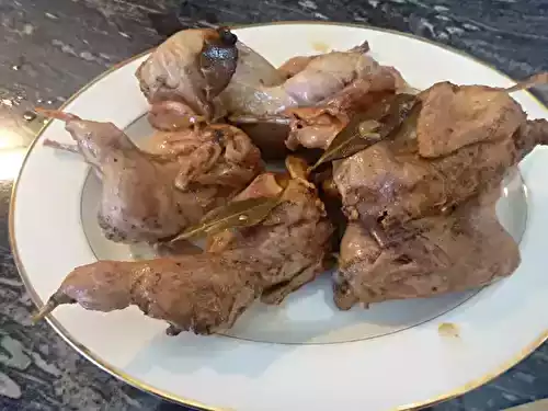 Cailles à l'escabèche