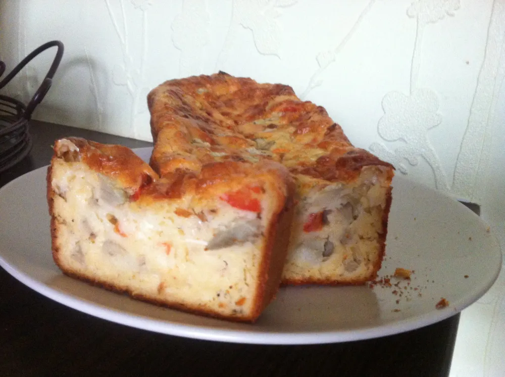 Cake artichaut chèvre tomate