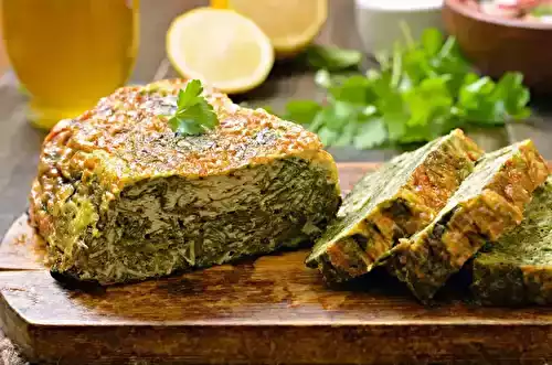 Cake aux épinards et chèvre frais