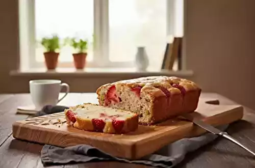 Cake aux fraises et aux pistaches facile