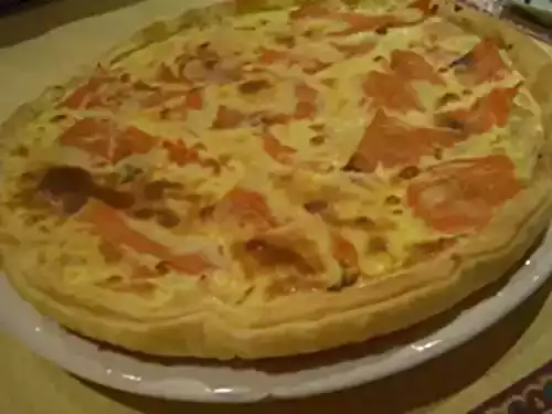 Cake choucroute saumon et munster