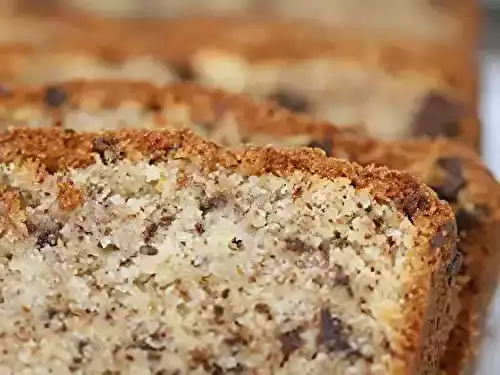 Cake du petit-déjeuner banane-chocolat