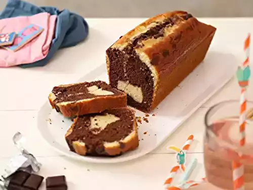 Cake Marbré au Chocolat très facile