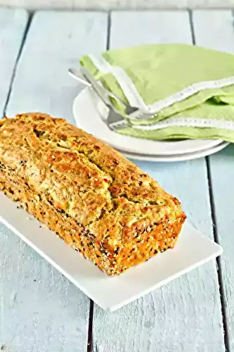 Cake salé chèvre pesto