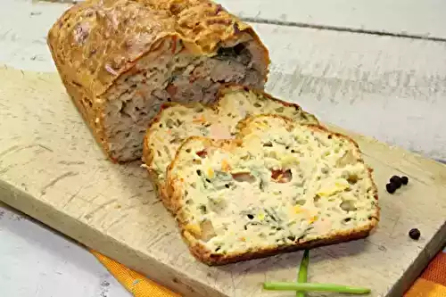 Cake saumon feta olives