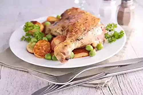 Canard sauvage aux petits pois