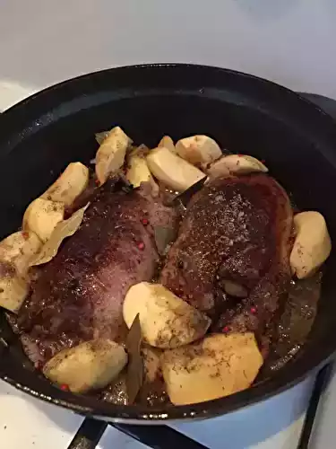 Canard sauvage aux pommes