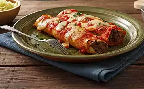 Cannelloni à la bolognaise de lentilles