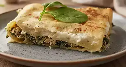 Cannelloni au brocciu saumon et épinards