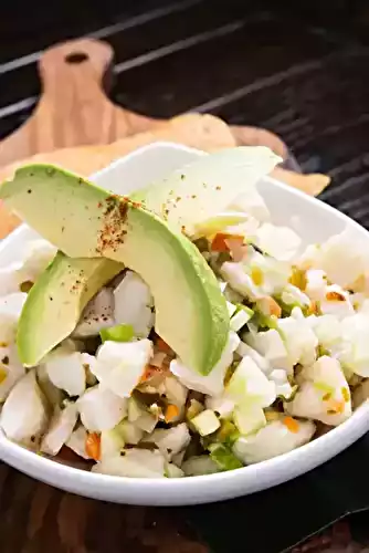Ceviche de daurade à l'avocat et la mangue