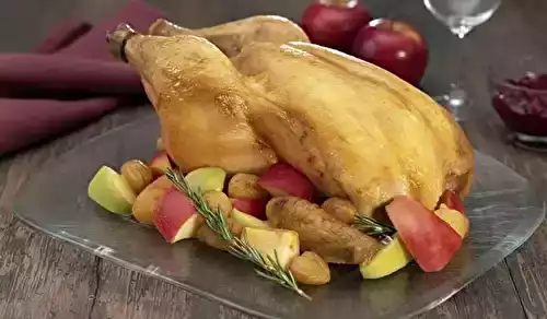 Chapon aux pommes et aux marrons