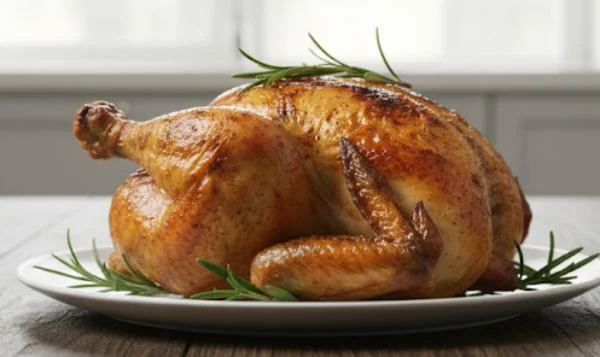 Chapon de fête au Champagne