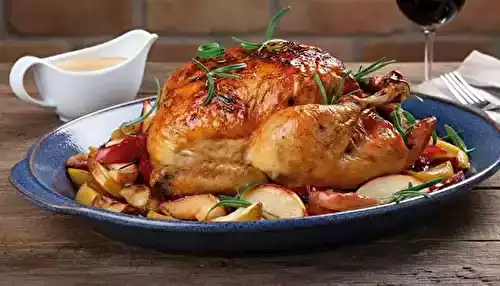 Chapon rôti au cidre