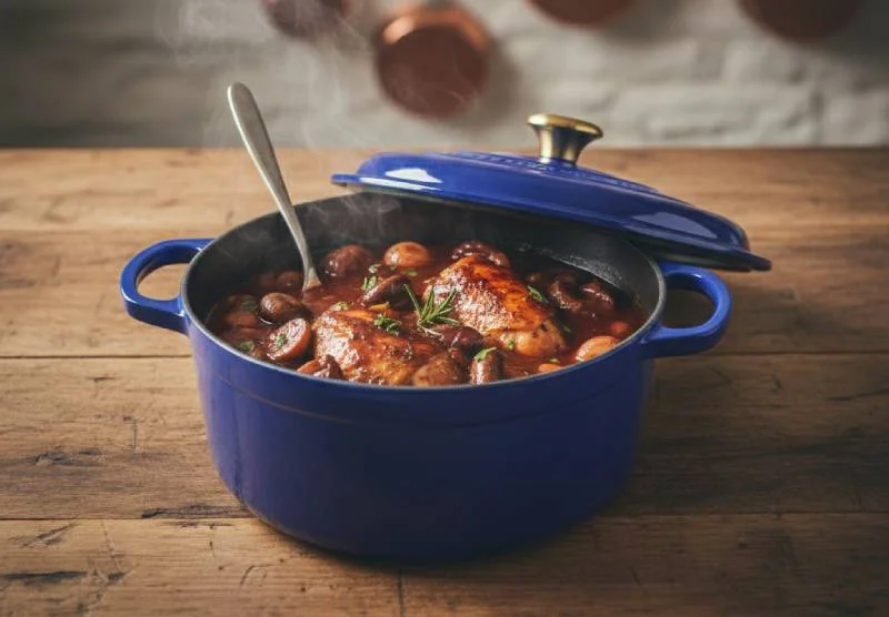 Chapon rôti en cocotte au four – Recette moelleuse et juteuse