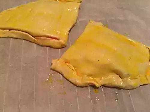 Chausson au chèvre et poulet (recette minceur)