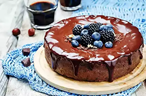 Cheesecake au chocolat noir