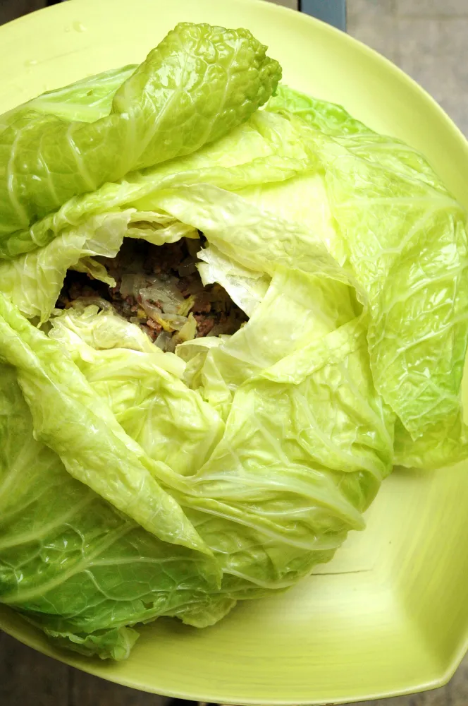 Chou farci à l'auvergnate