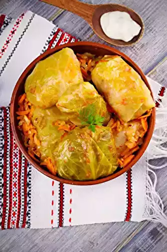 Chou farci végétarien