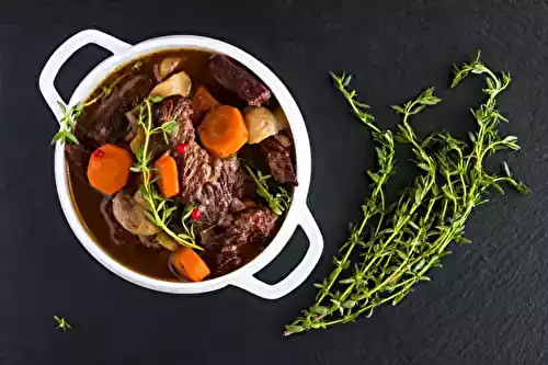 Civet de Sanglier à la bourguignonne