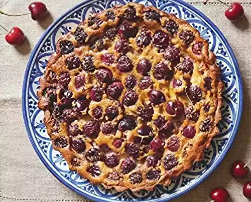Clafoutis italien aux cerises noires et amarena