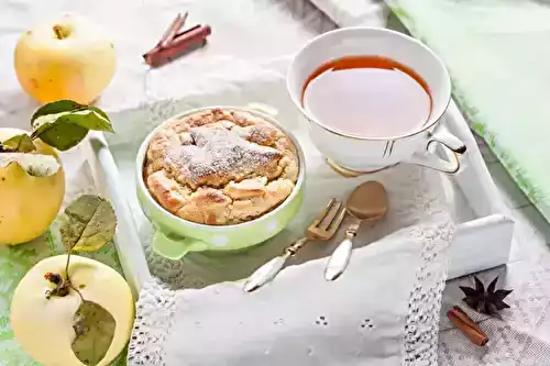 Clafoutis pommes - cannelle rapide