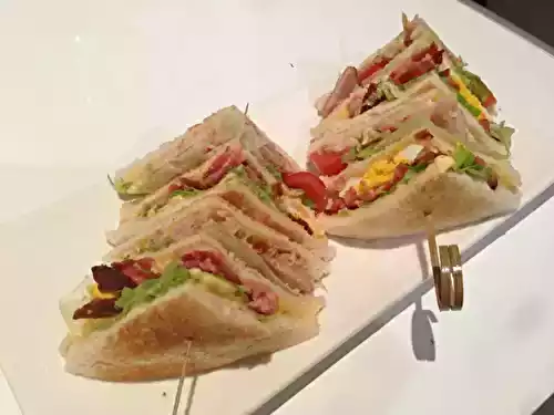 Club sandwich poulet crudités
