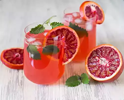 Cocktail à l'orange sanguine