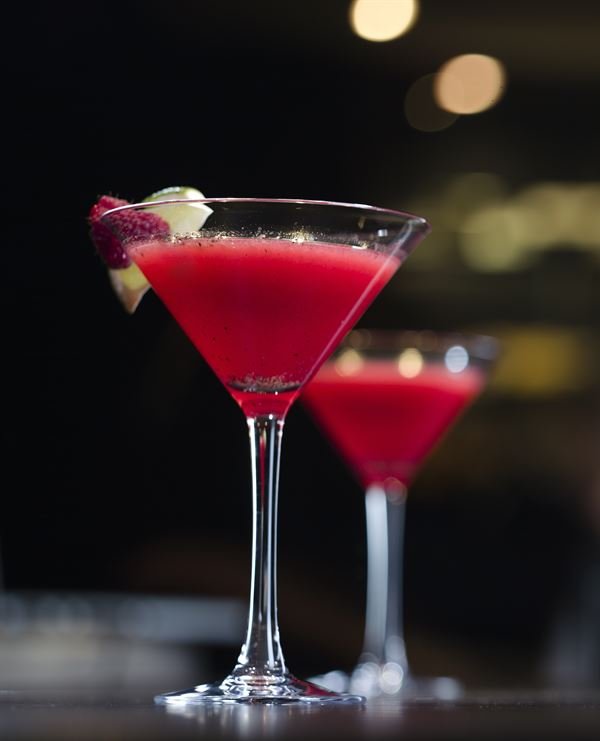 Cocktail aux framboises