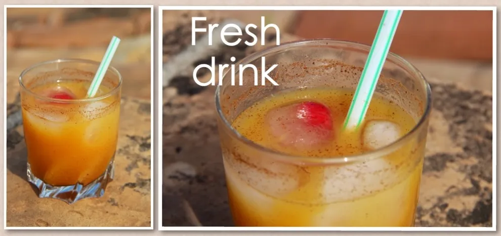 Cocktail rafraîchissant à base de jus d'orange