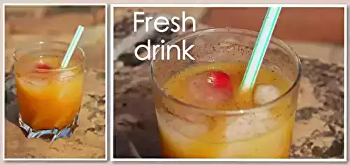 Cocktail rafraîchissant à base de jus d'orange