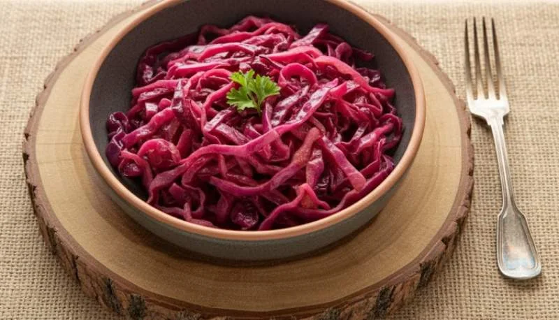 Compotée de chou rouge aux pommes