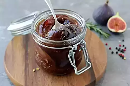 Confiture de figues à la vanille et au rhum