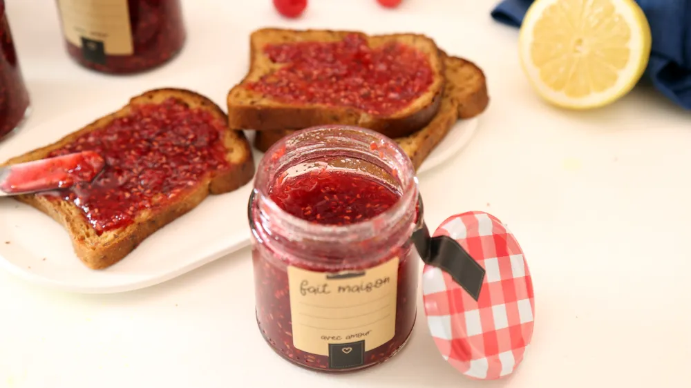 Confiture de framboises