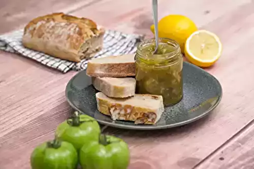 Confiture de tomates vertes au citron