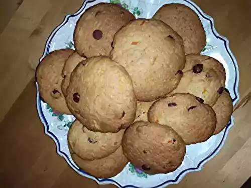 Cookies à l'orange et aux pépites de chocolat