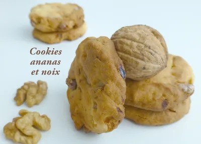 Cookies ananas et noix