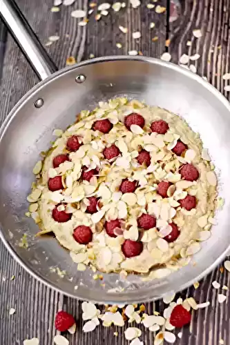 Cookies framboise amande à la poêle