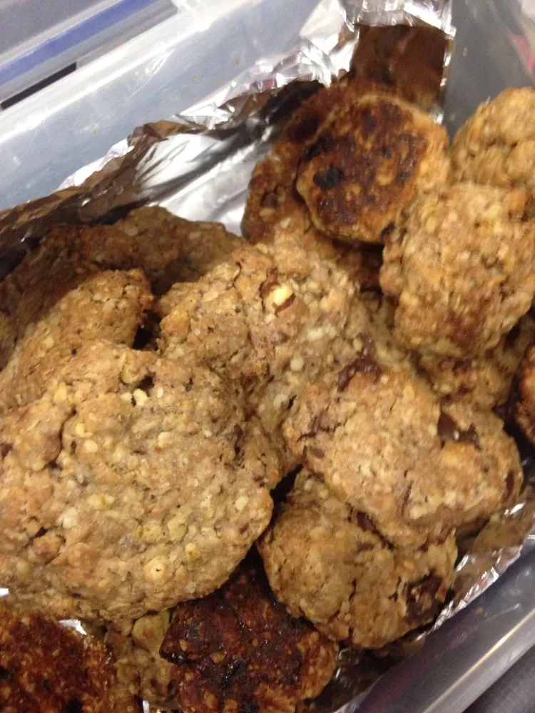 Cookies moelleux aux deux chocolats et flocons davoine