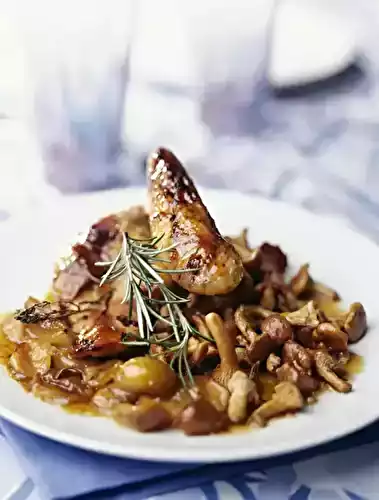 Coq au vin blanc et à la mirabelle