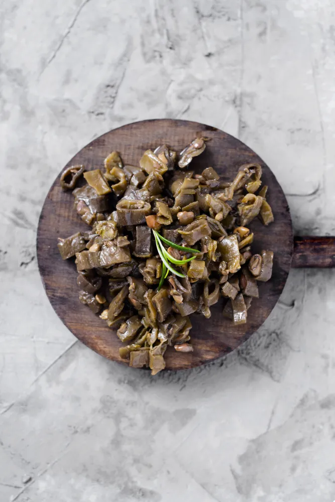 Cosses de fèves à la portugaise