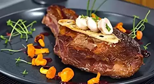 Côte de bœuf aux girolles