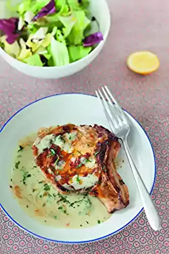 Côtes de veau sauce roquefort