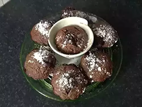 Coulant au chocolat au coeur de framboise