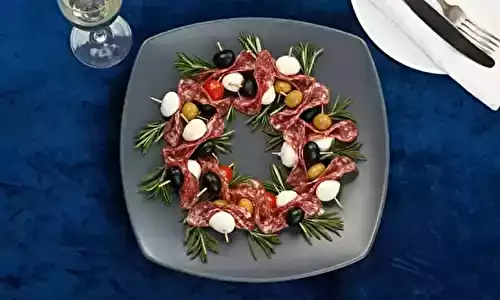 Couronne de Noël apéritive pas chère