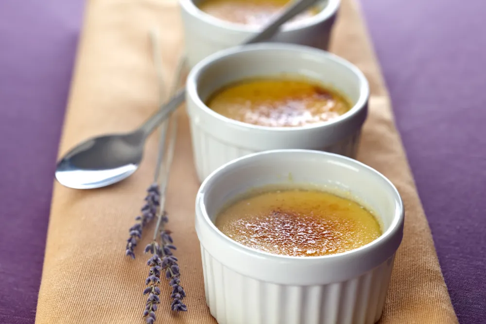 Crème brûlée au miel de lavande