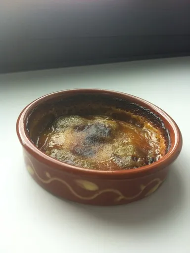 Crème citron chocolat au four