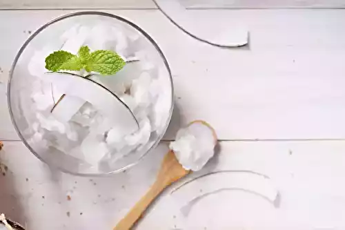 Crème de café et granité de coco au rhum