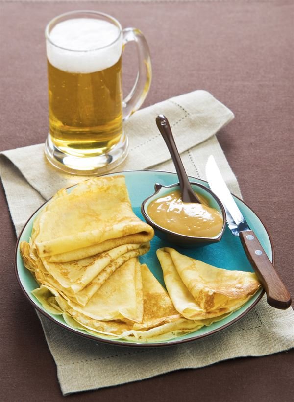 Crêpes à la bière parfumées