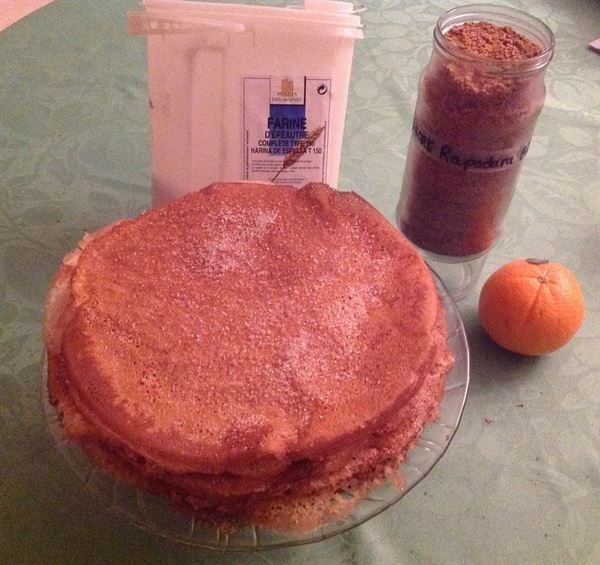 Crêpes légères à l'épeautre et au sucre rapadura